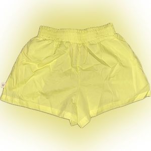 neon yellow box shorts